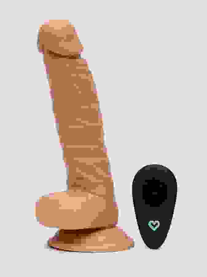 Lifelike Lover Classic Rechargeable Remote Control Dildo 8 Inch, Flesh Tan, hi-res